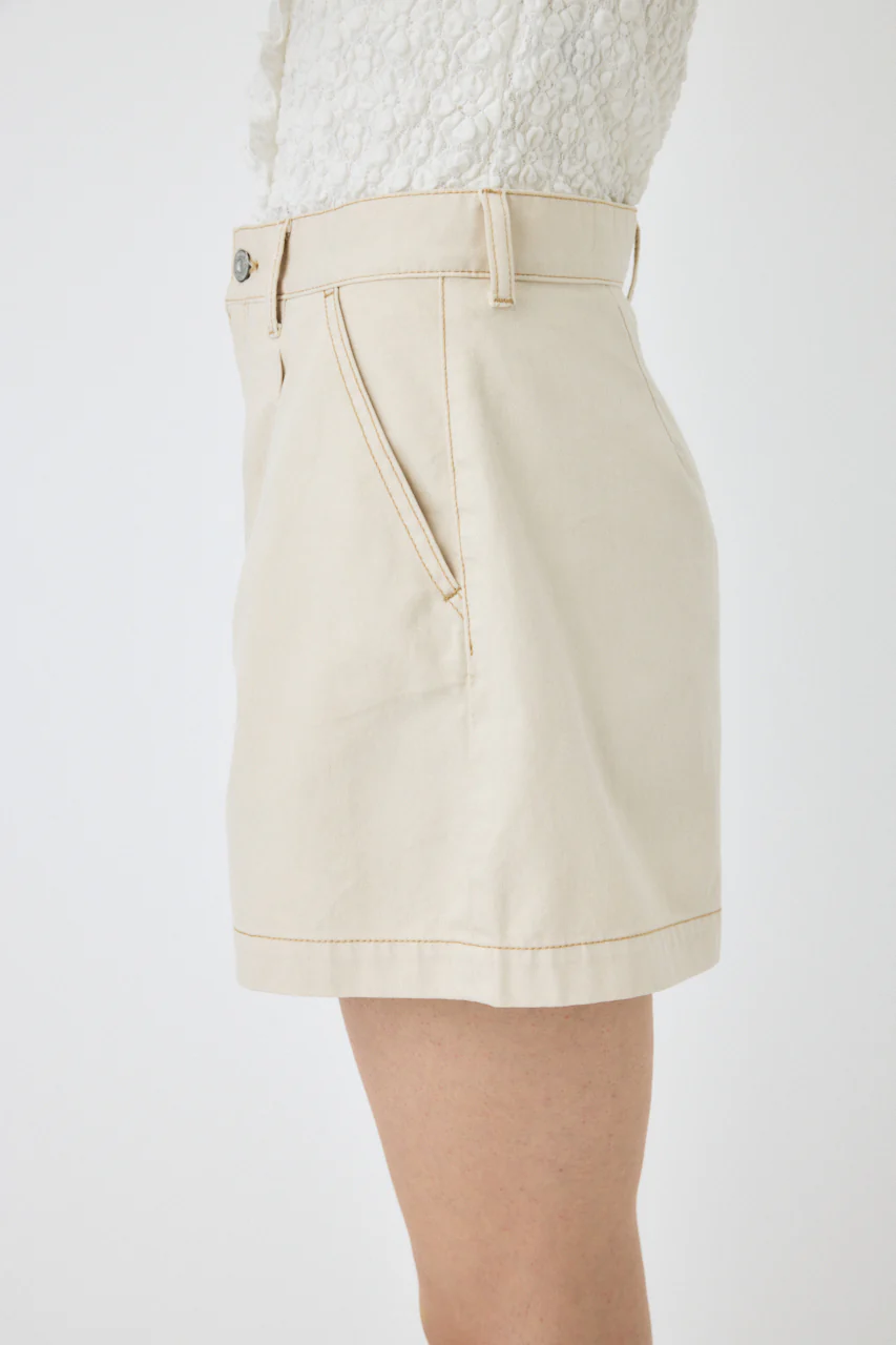 DENIM TUCK SHORTS - Image 3