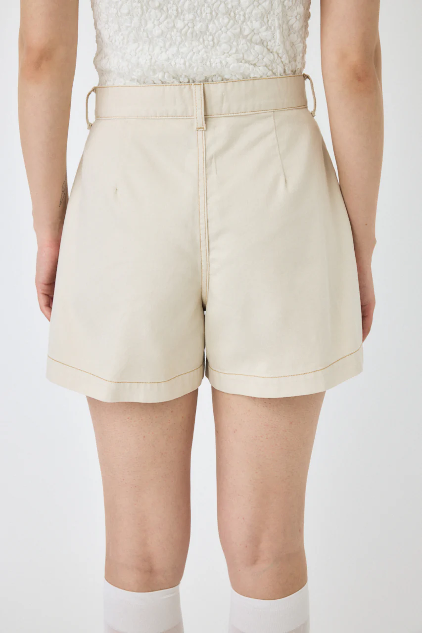 DENIM TUCK SHORTS - Image 4