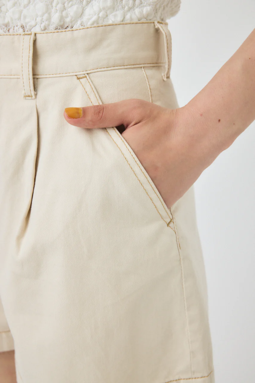 DENIM TUCK SHORTS - Image 7