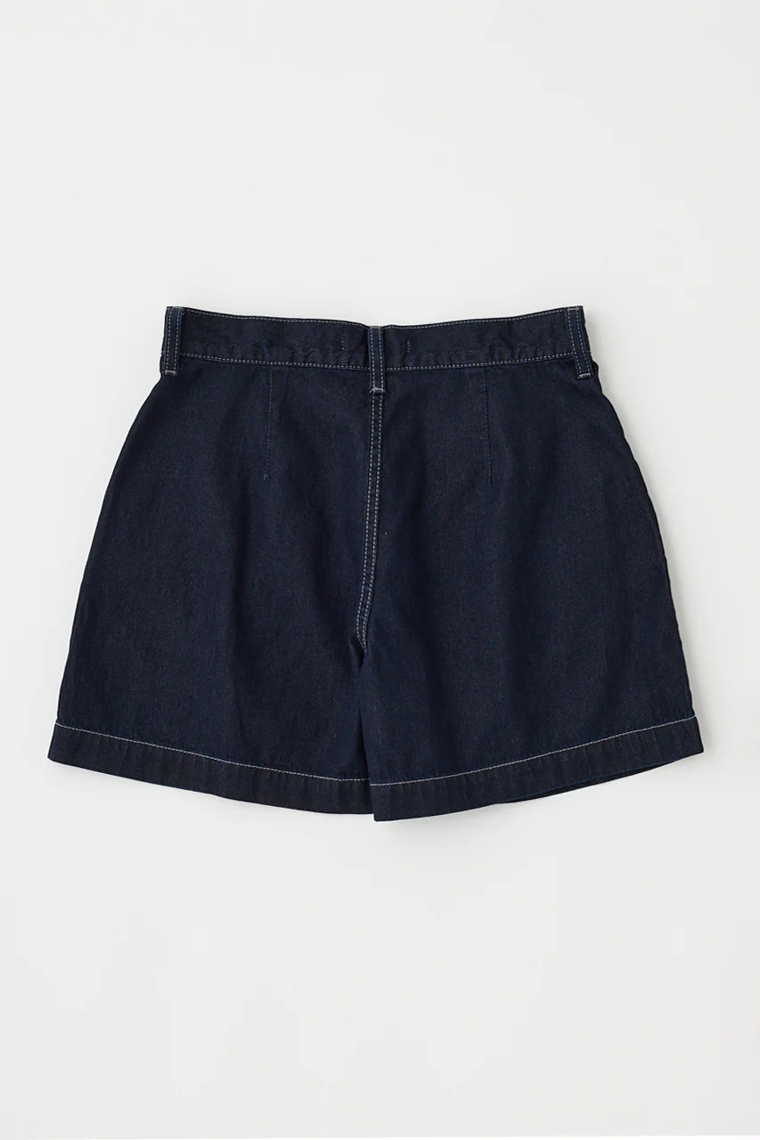 DENIM TUCK SHORTS - Image 4