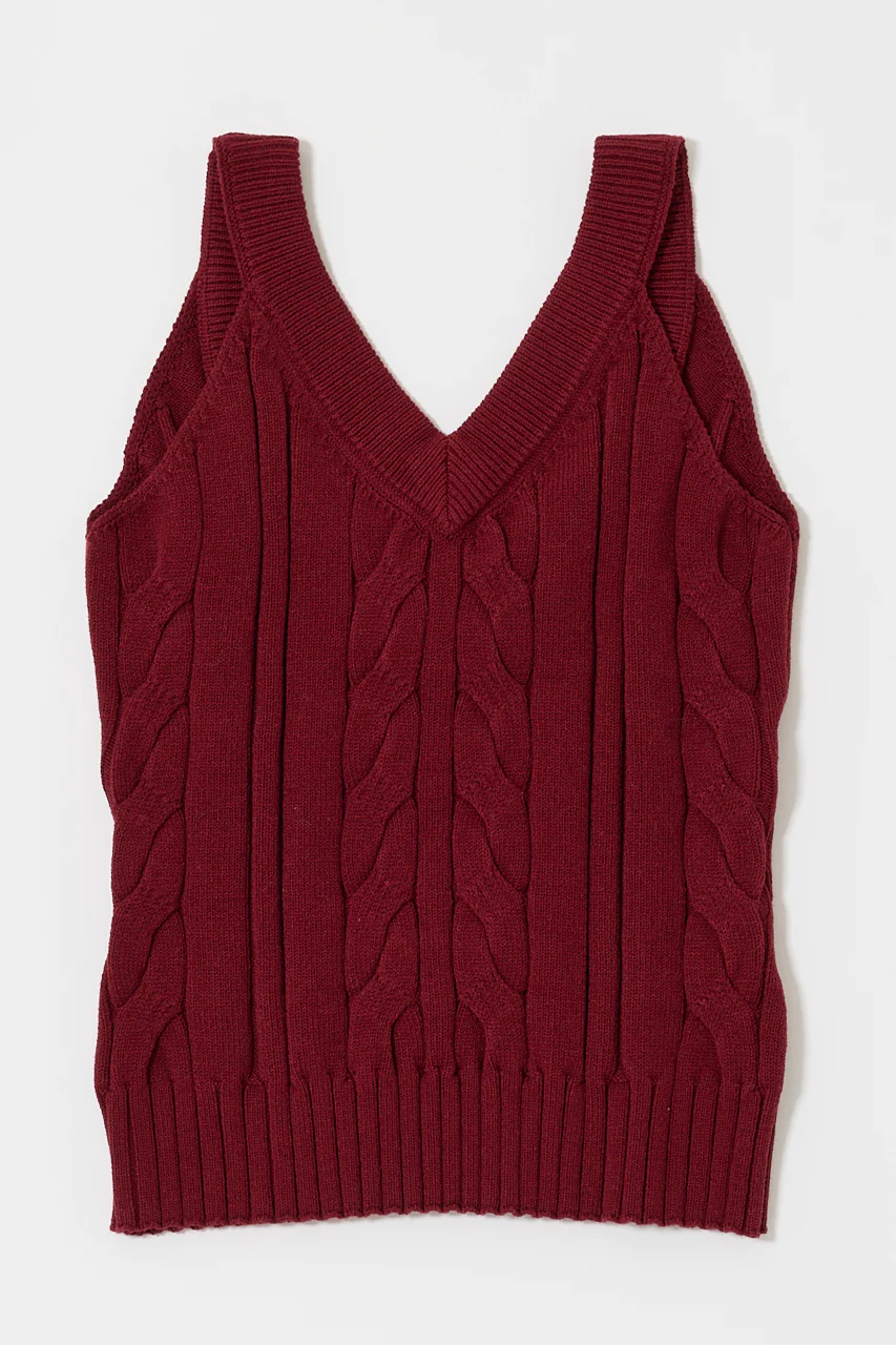 CABLE KNIT CAMISOLE