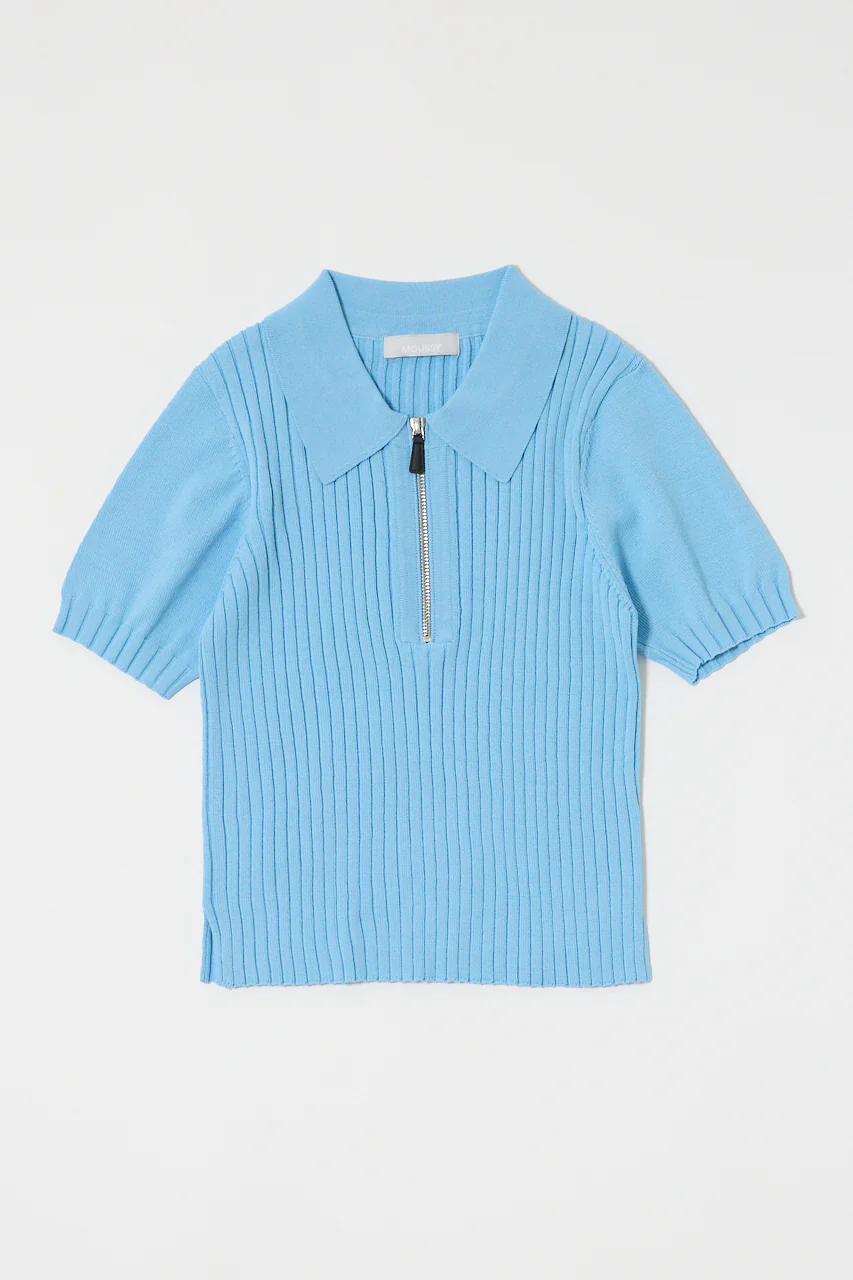 HALF ZIP CLASSIC POLO TOP