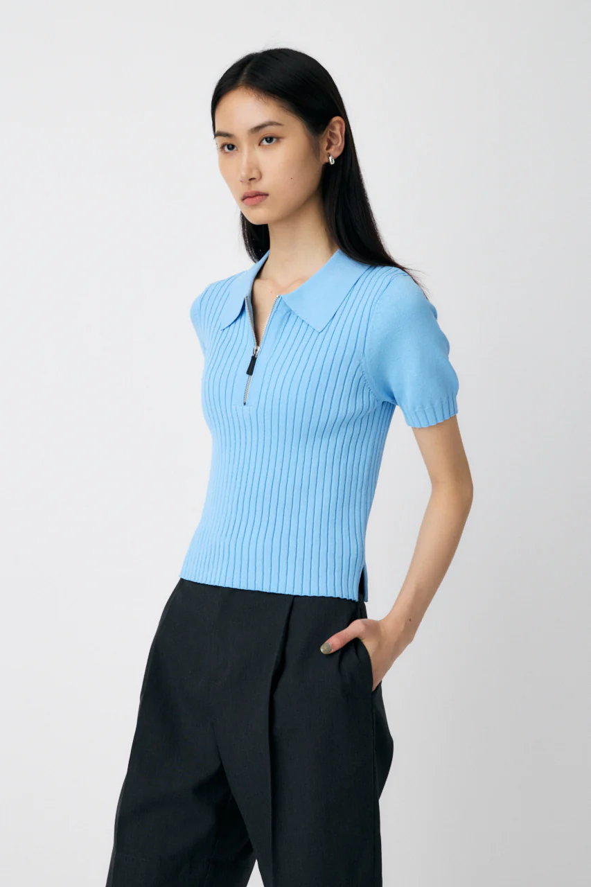 HALF ZIP CLASSIC POLO TOP - Image 2