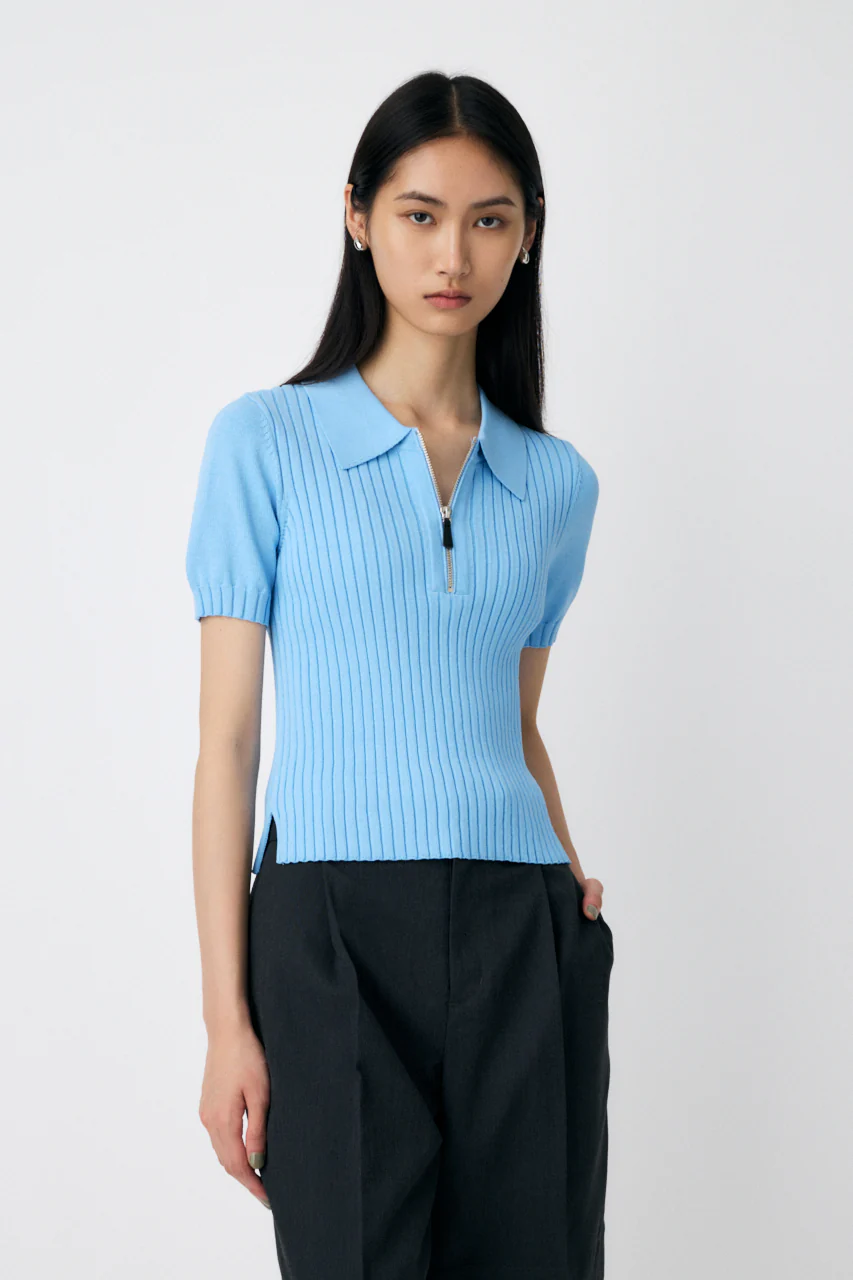 HALF ZIP CLASSIC POLO TOP - Image 3