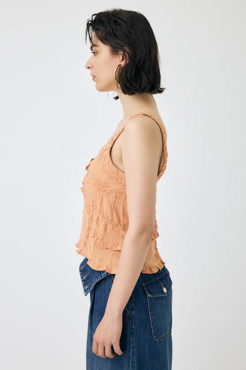 BUTTON UP SMOCKING CAMI - Image 5