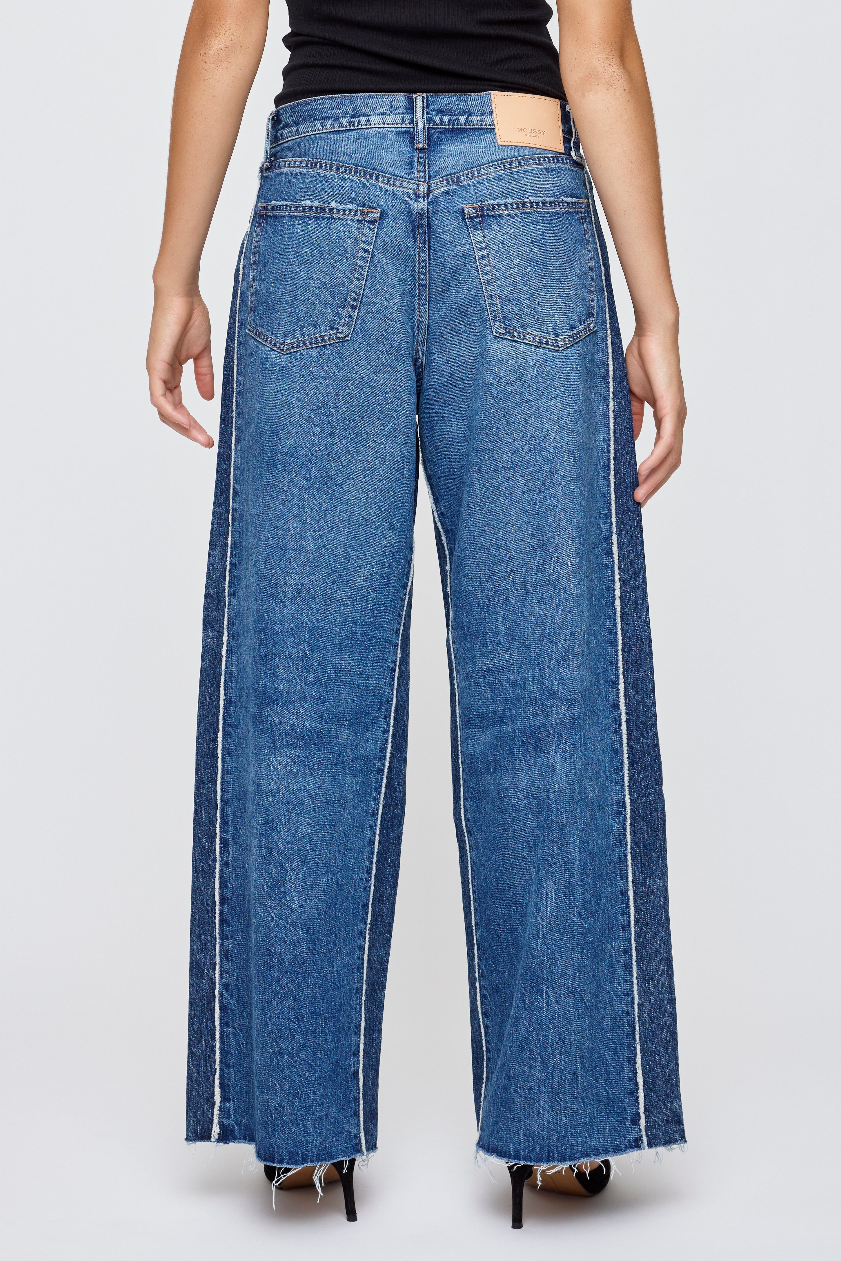 TAHITI TWO-TONE WIDE PANTS - Image 2