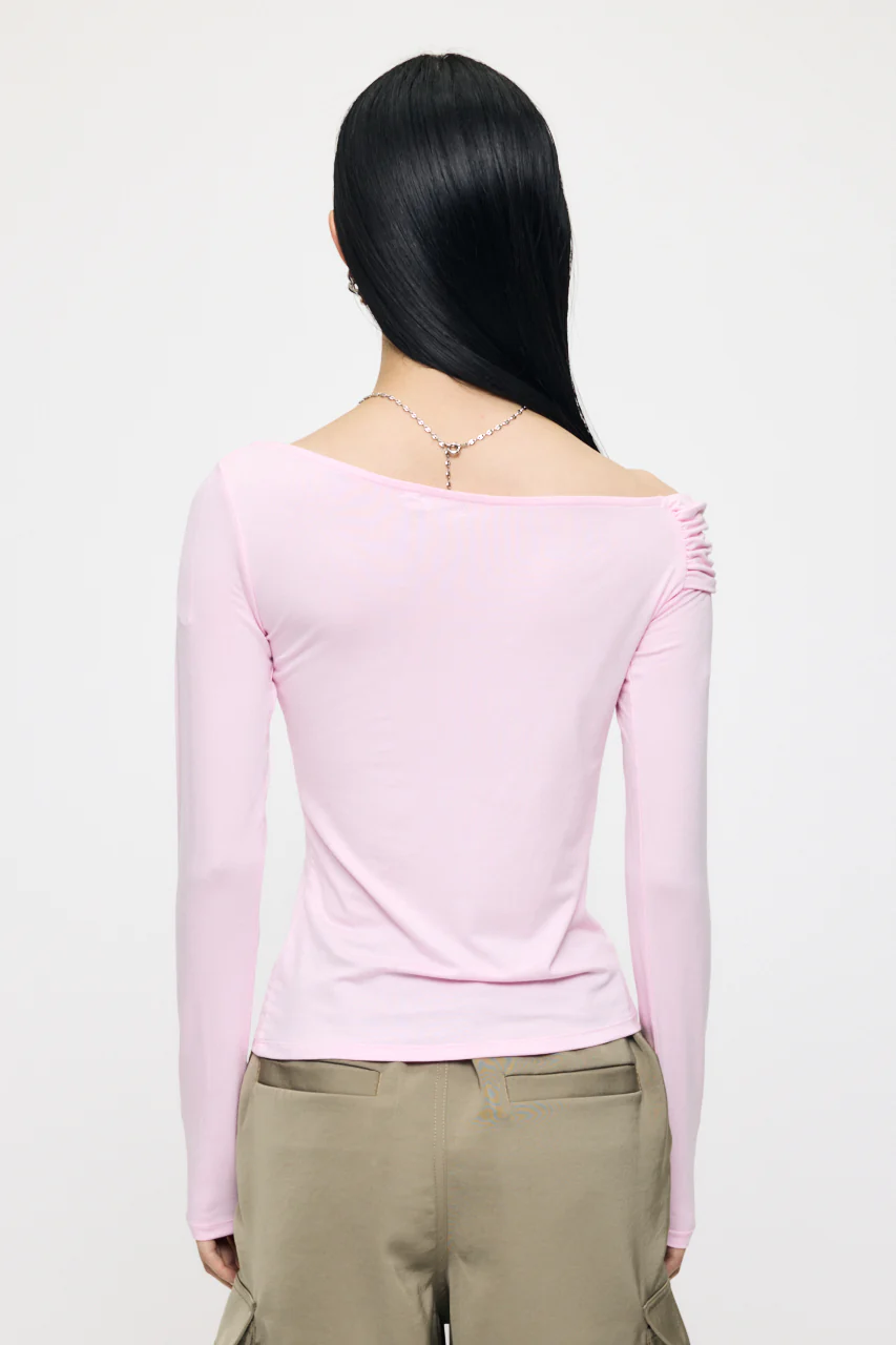 ASYMMETRY TWIST NECK TOP - Image 3