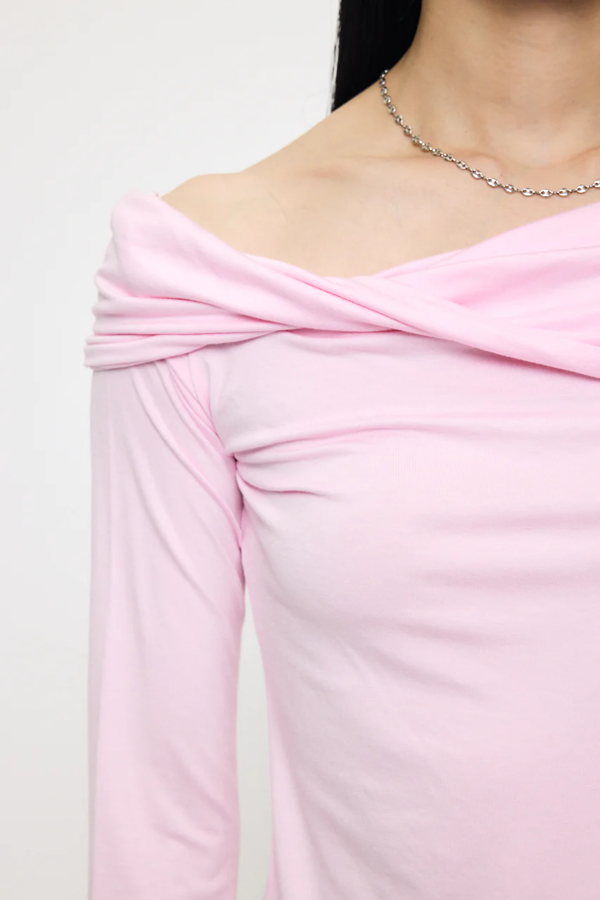 ASYMMETRY TWIST NECK TOP - Image 5