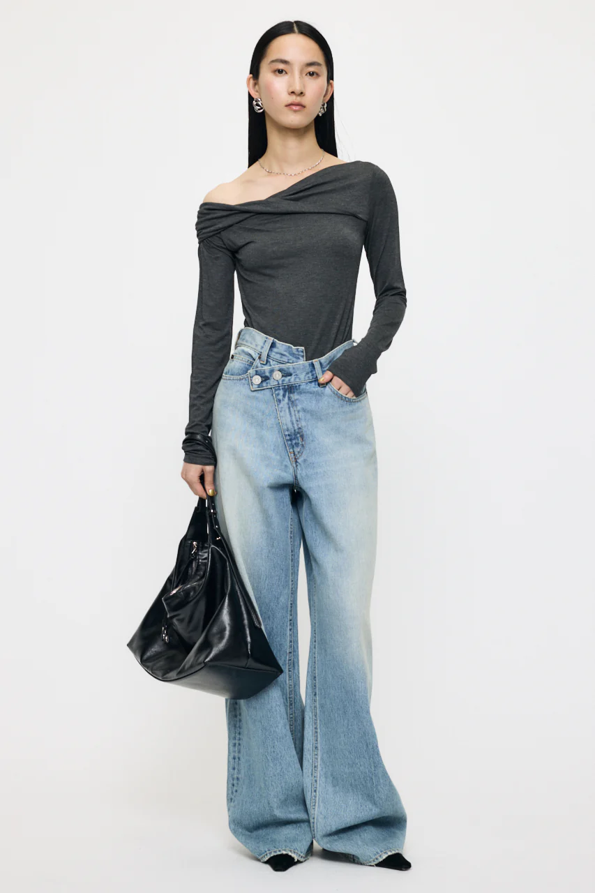 ASYMMETRY TWIST NECK TOP - Image 3