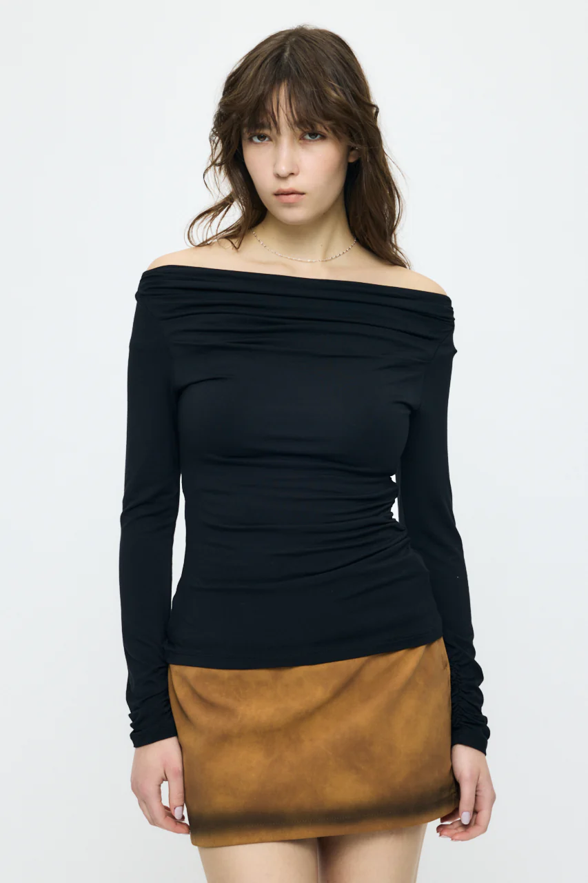 ASYMMETRY TWIST NECK TOP - Image 2