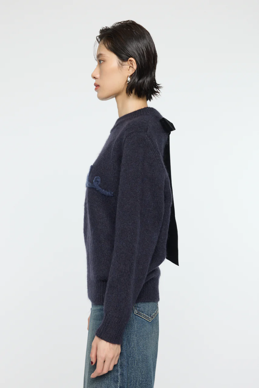 BACK RIBBON SWEATER - Image 5