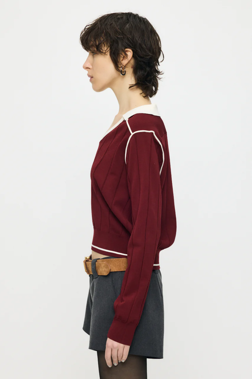 BI COLOR KNIT POLO - Image 4