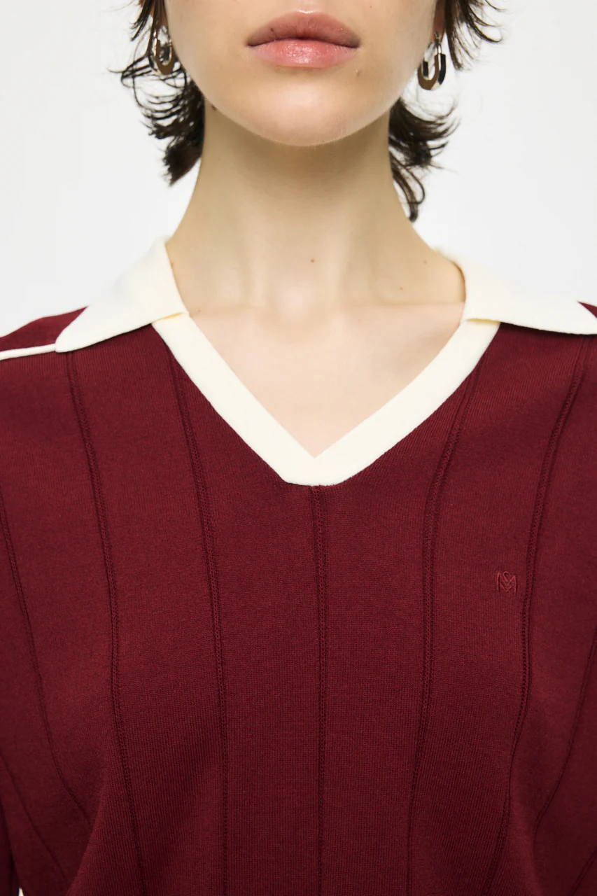 BI COLOR KNIT POLO - Image 6