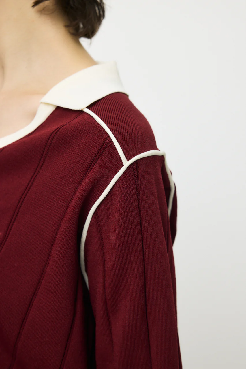 BI COLOR KNIT POLO - Image 7