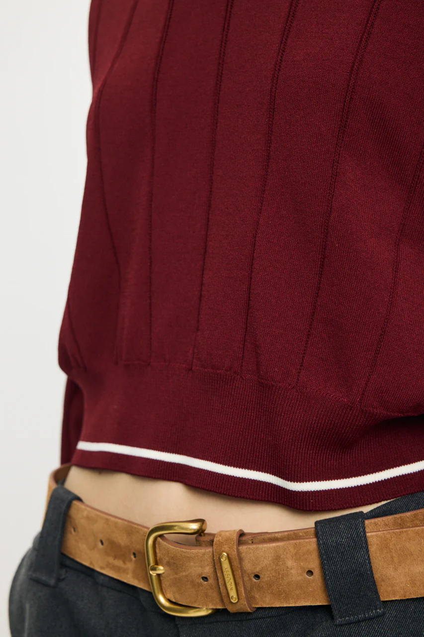 BI COLOR KNIT POLO - Image 9