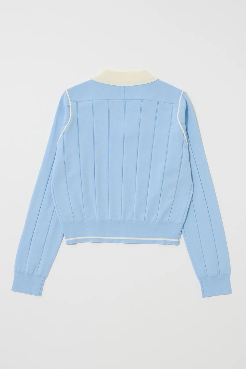 BI COLOR KNIT POLO - Image 3
