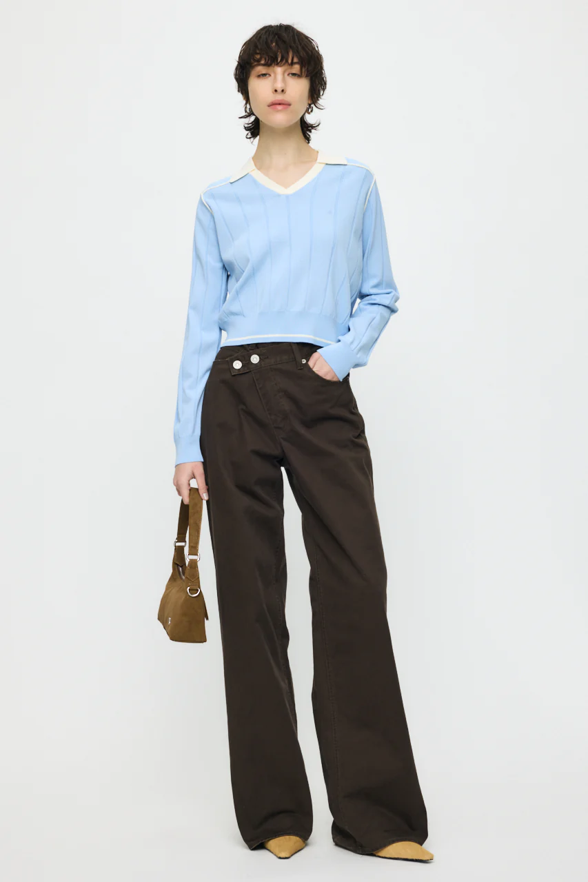 BI COLOR KNIT POLO - Image 4
