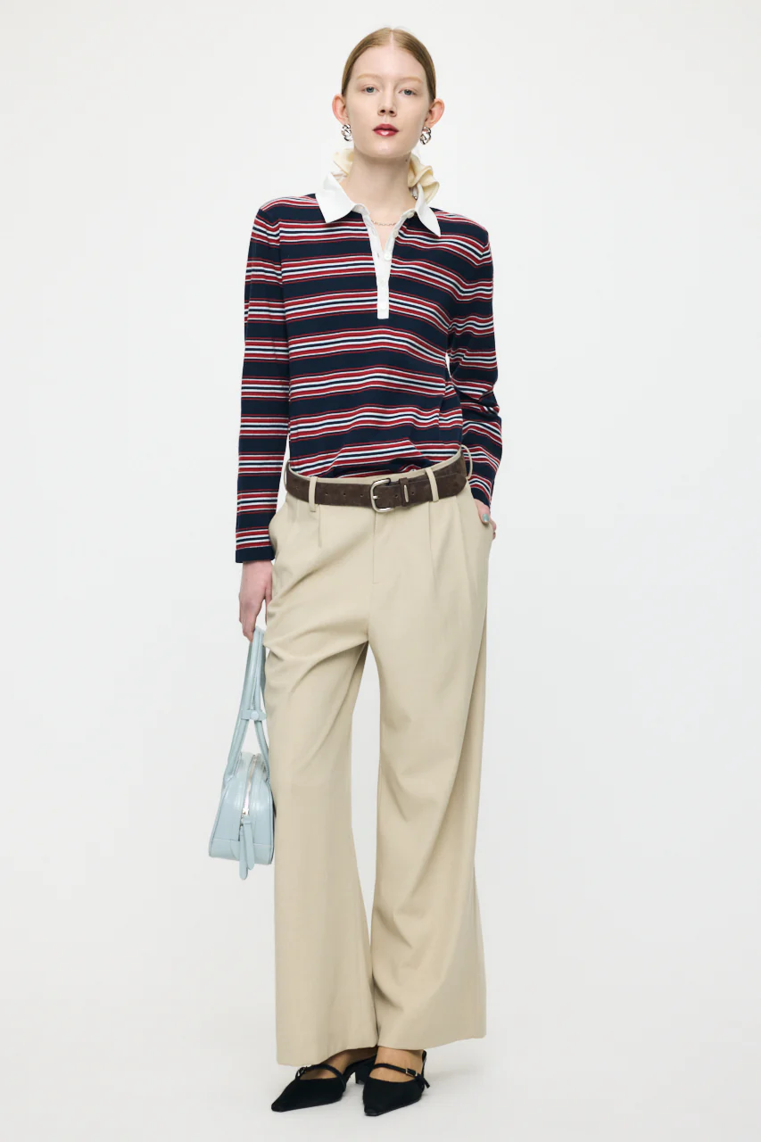 BORDER POLO KNIT TEE - Image 5