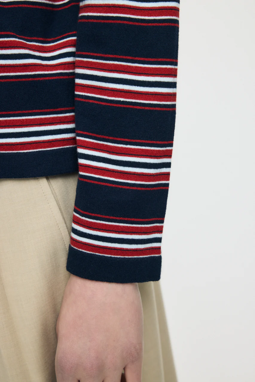 BORDER POLO KNIT TEE - Image 7