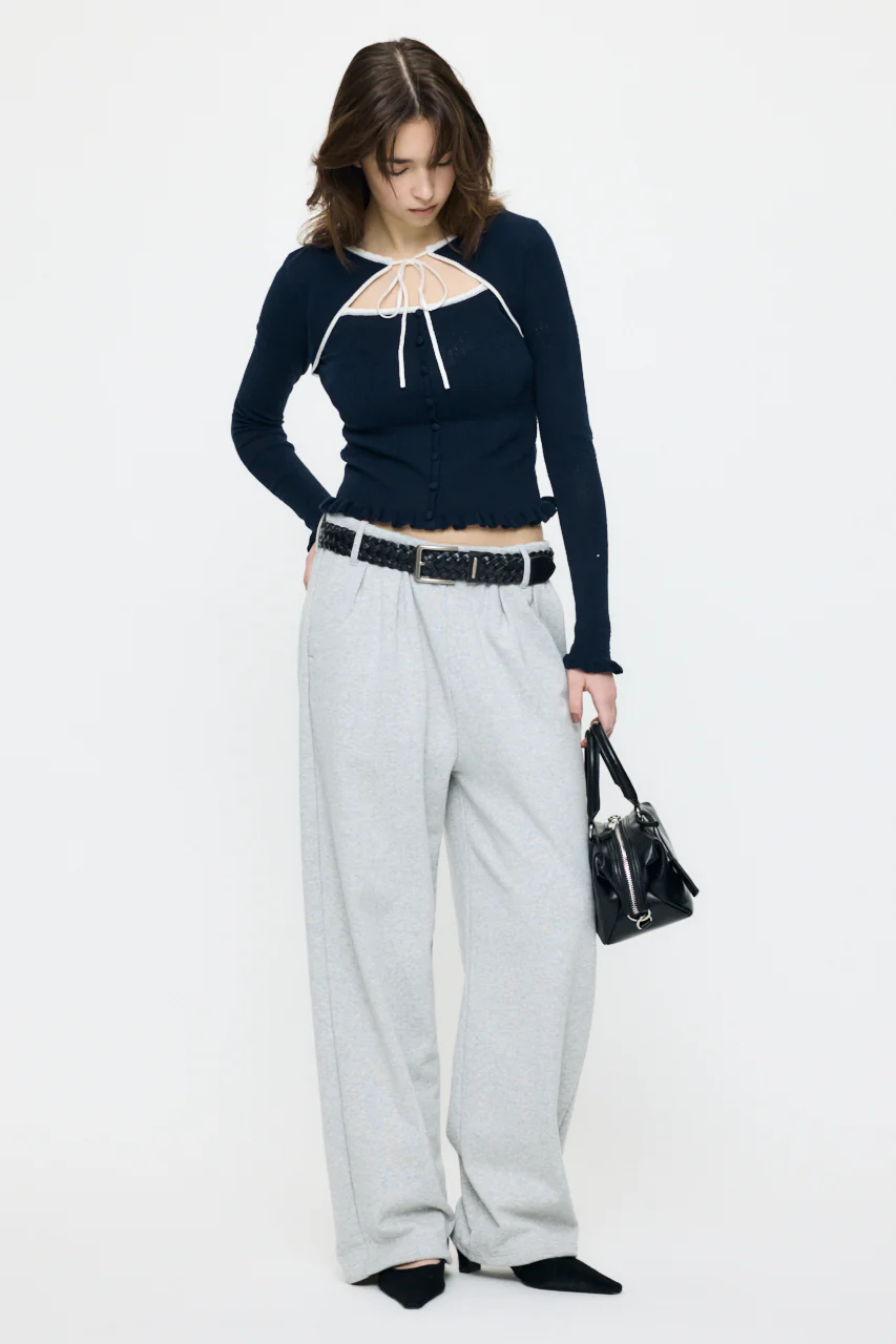 BOW DESIGN LAYERED KNIT - Image 3