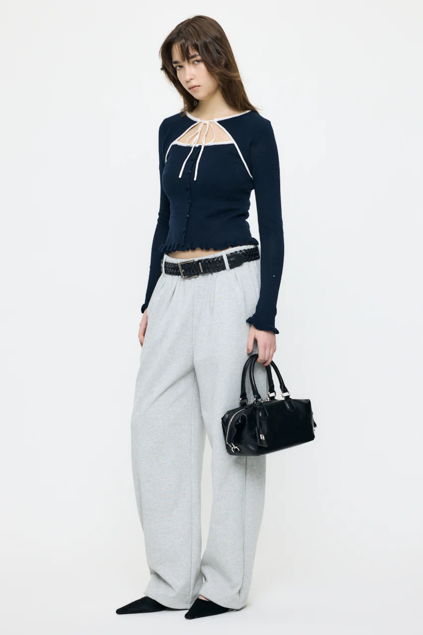 BOW DESIGN LAYERED KNIT - Image 5