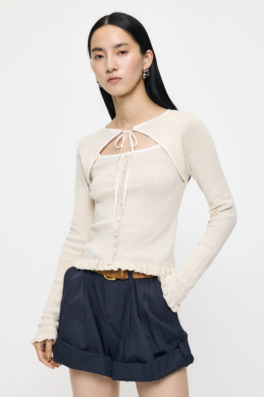 BOW DESIGN LAYERED KNIT - Image 5