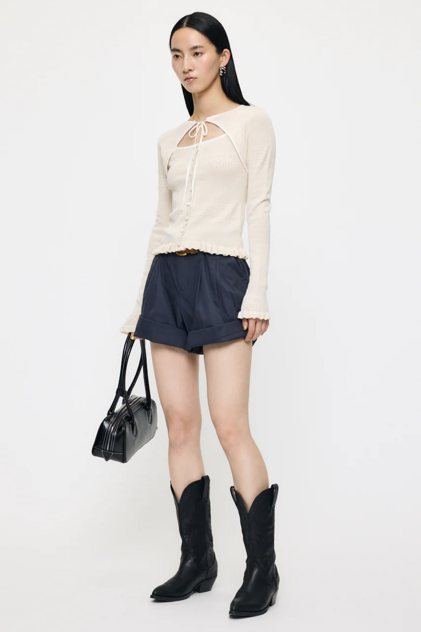 BOW DESIGN LAYERED KNIT - Image 6