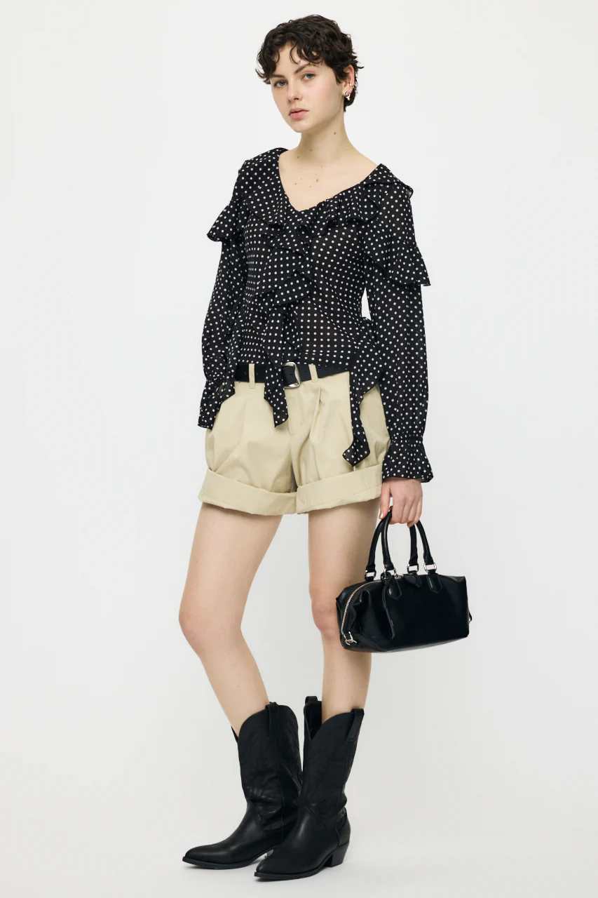 CHIFFON RUFFLE BLOUSE - Image 5
