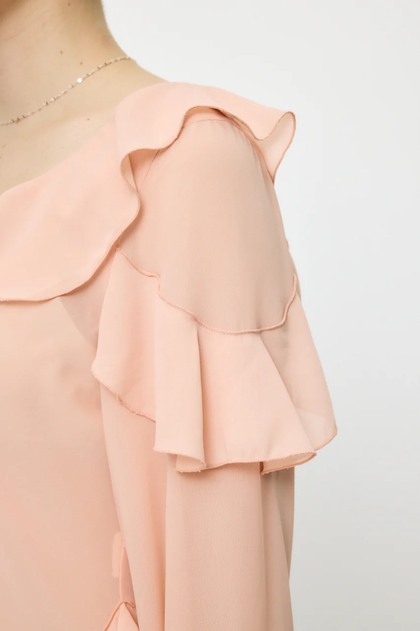 CHIFFON RUFFLE BLOUSE - Image 7