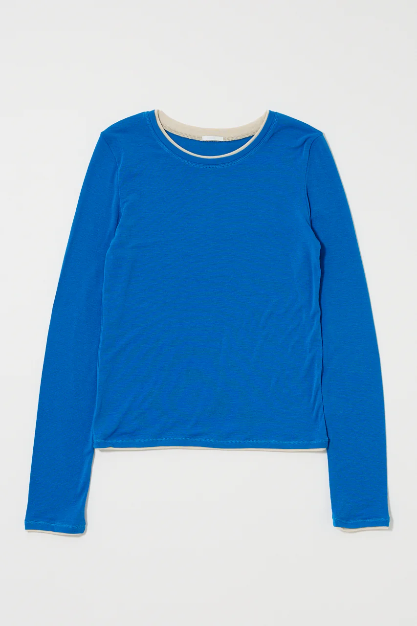 CONTRAST LAYER LONG SLEEVE TEE