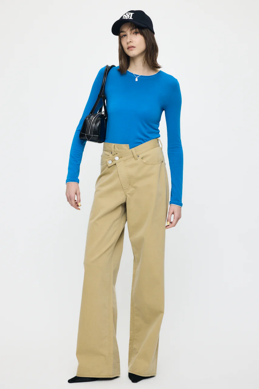 CONTRAST LAYER LONG SLEEVE TEE - Image 3