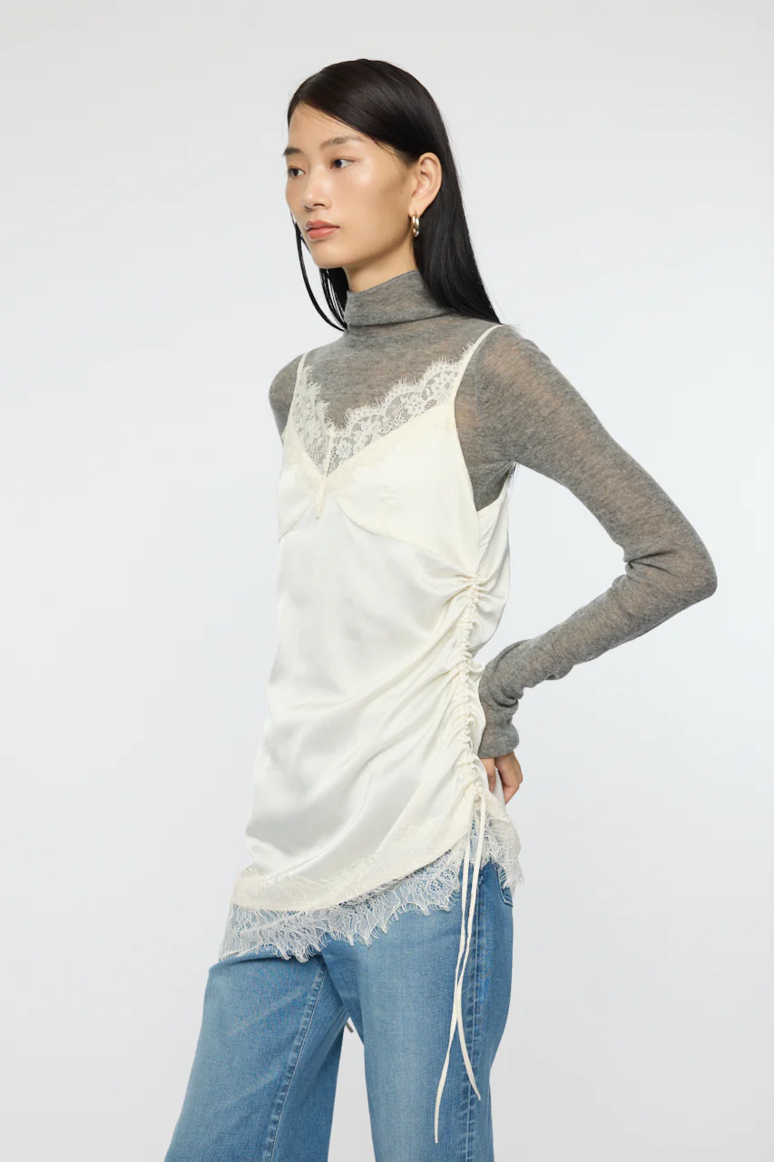 DOT SATIN CAMI DRESS - Image 7
