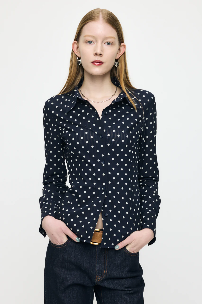 DOT TULLE SHIRT - Image 2
