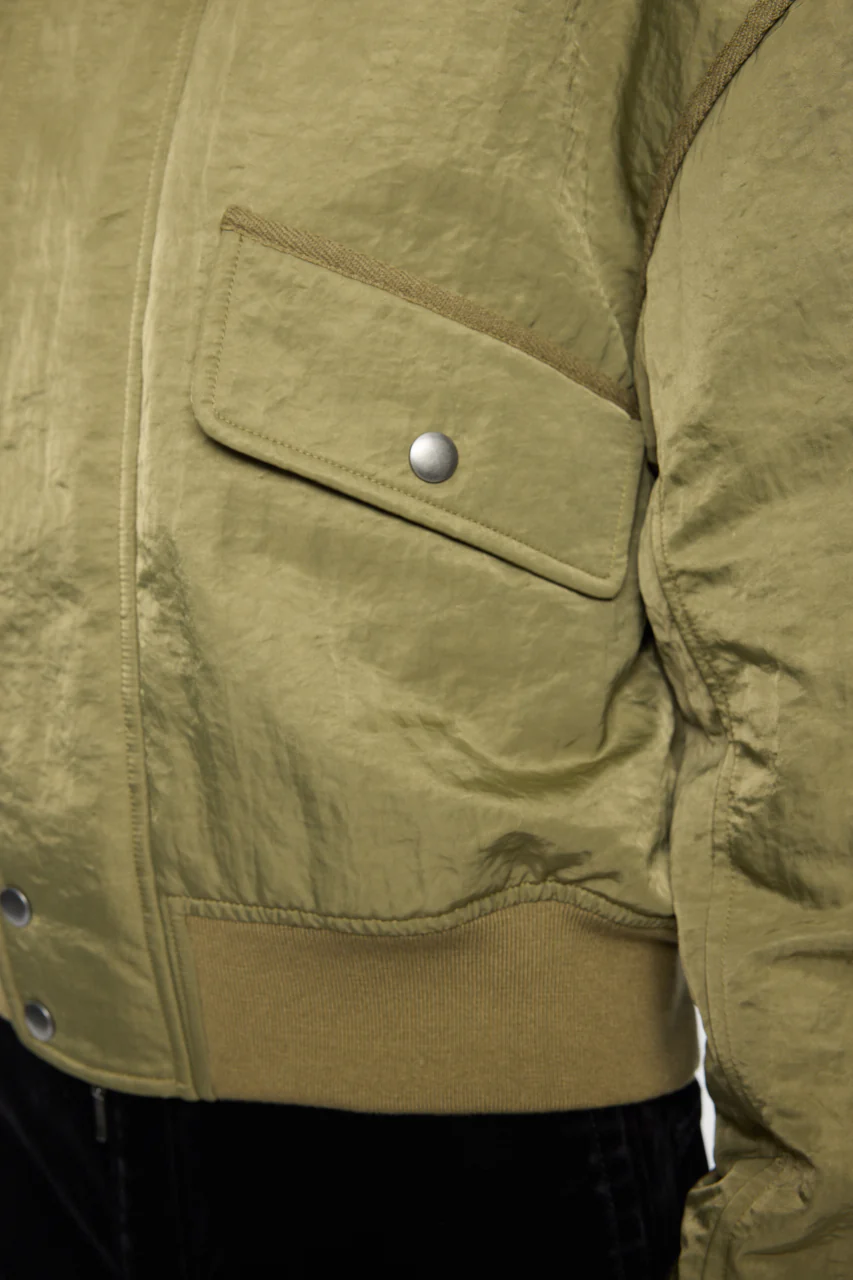 F/FUR COLLAR CROP BLOUSON - Image 10