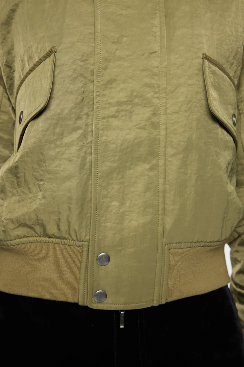 F/FUR COLLAR CROP BLOUSON - Image 13