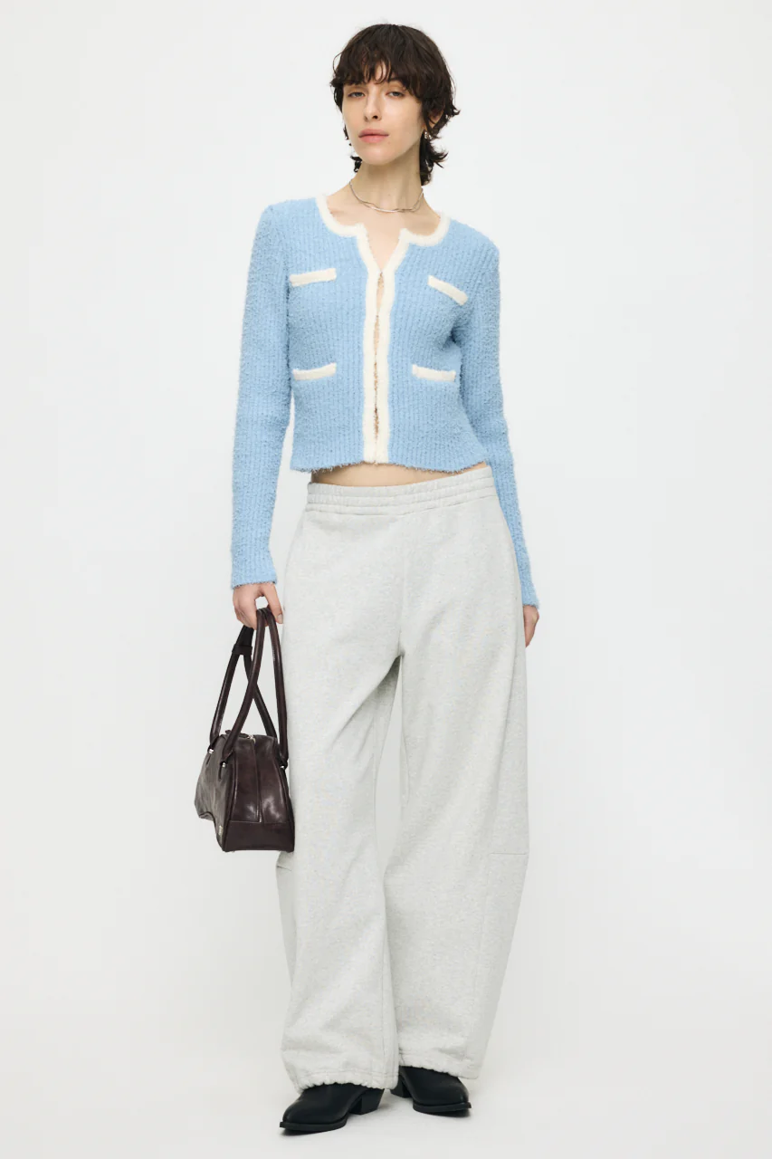 FANCY YARN BI COLOR CARDIGAN - Image 6