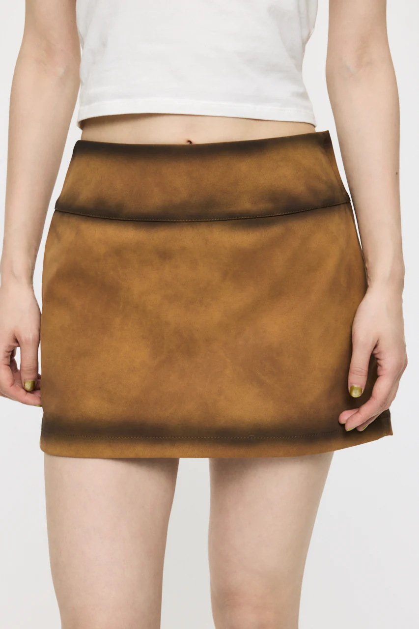 FAUX SUEDE MINI SKIRT - Image 2