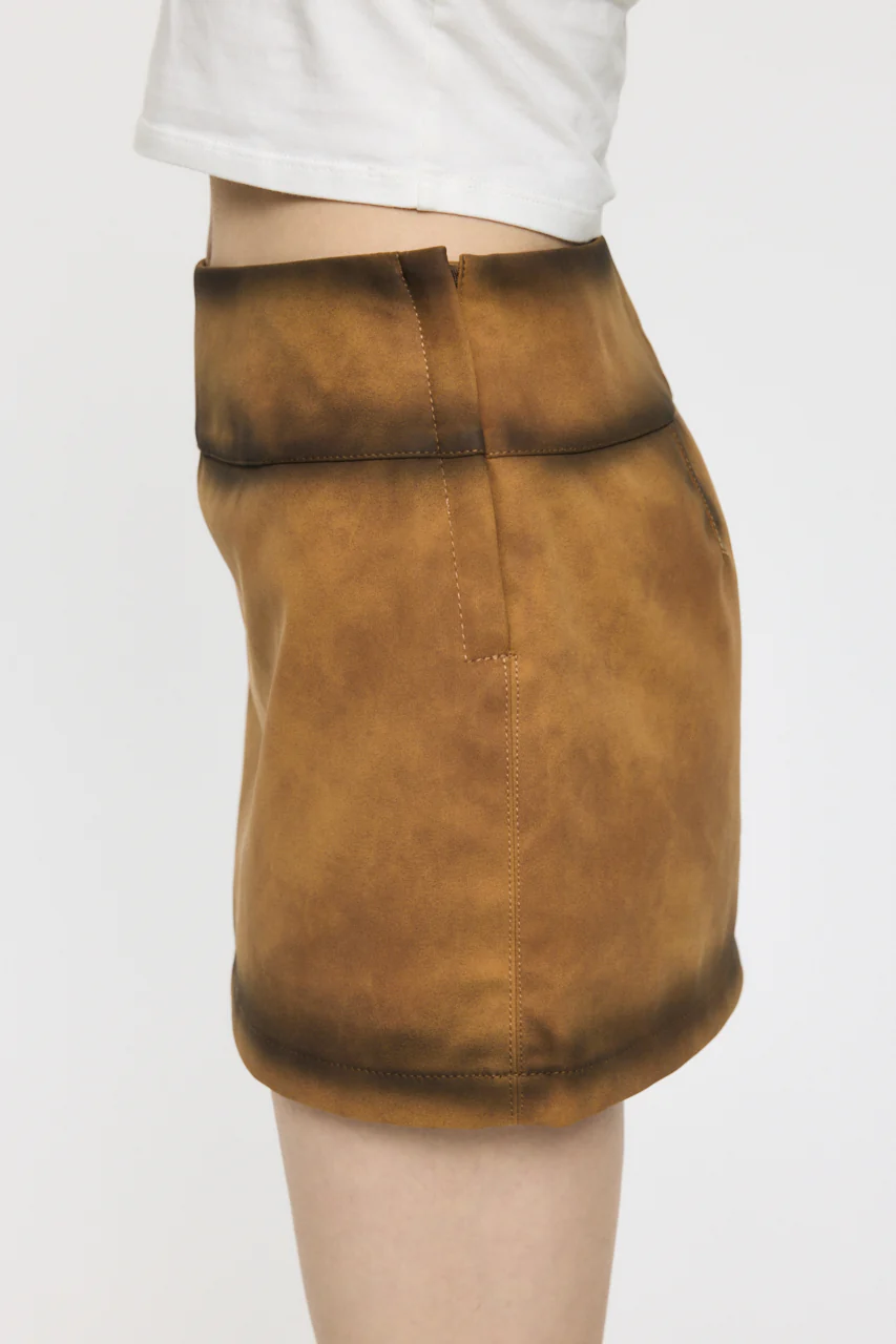 FAUX SUEDE MINI SKIRT - Image 4
