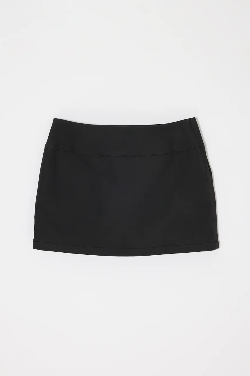 FAUX SUEDE MINI SKIRT