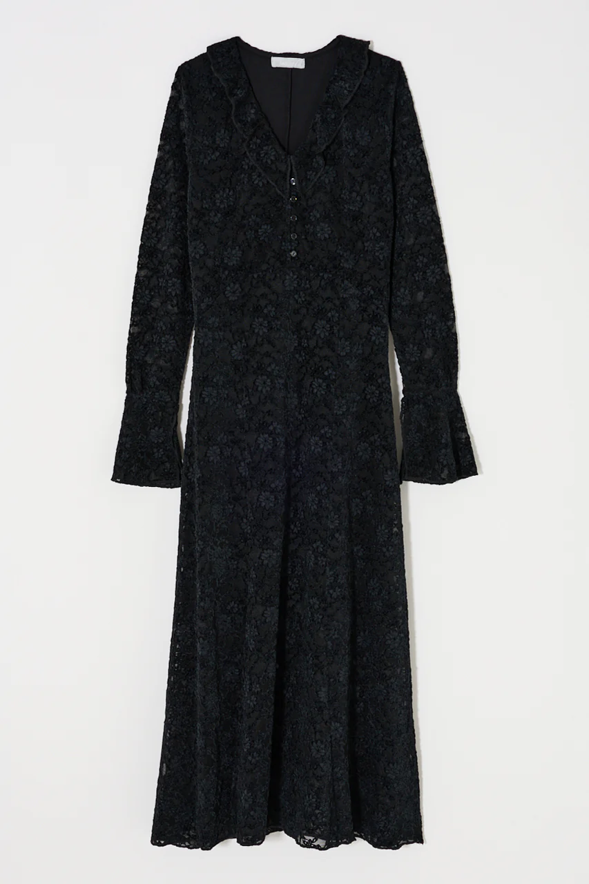 FLOCKY LACE DRESS