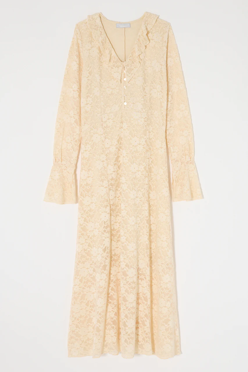 FLOCKY LACE DRESS