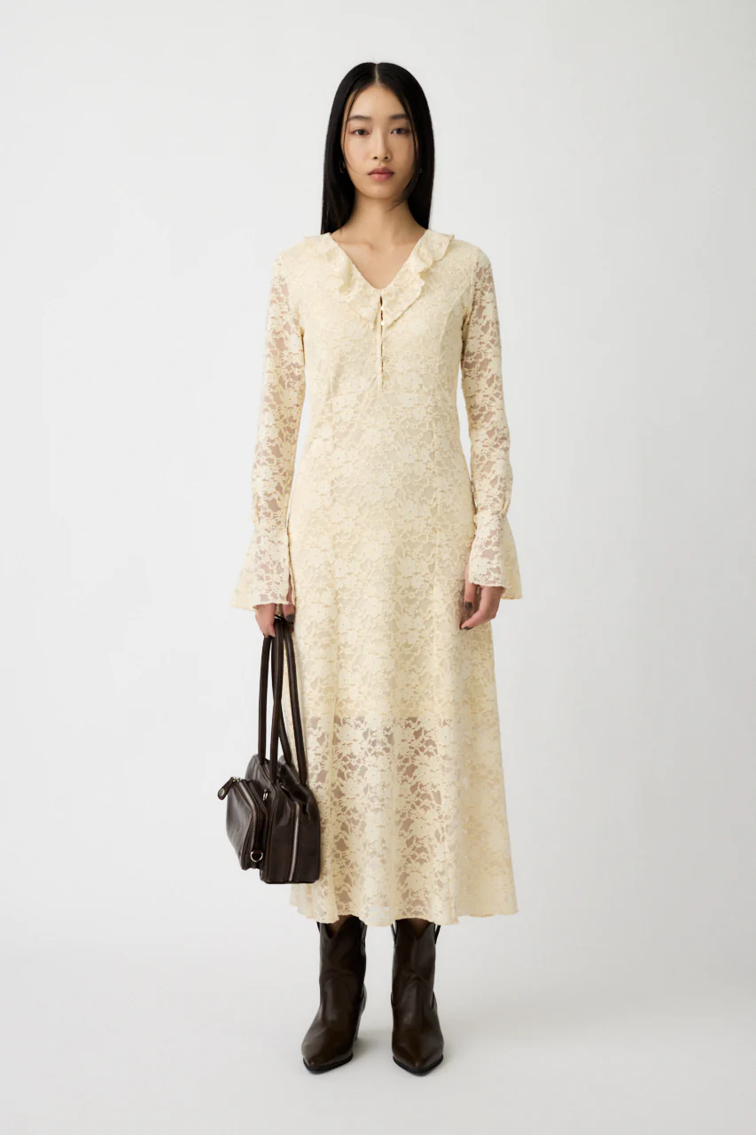 FLOCKY LACE DRESS - Image 2
