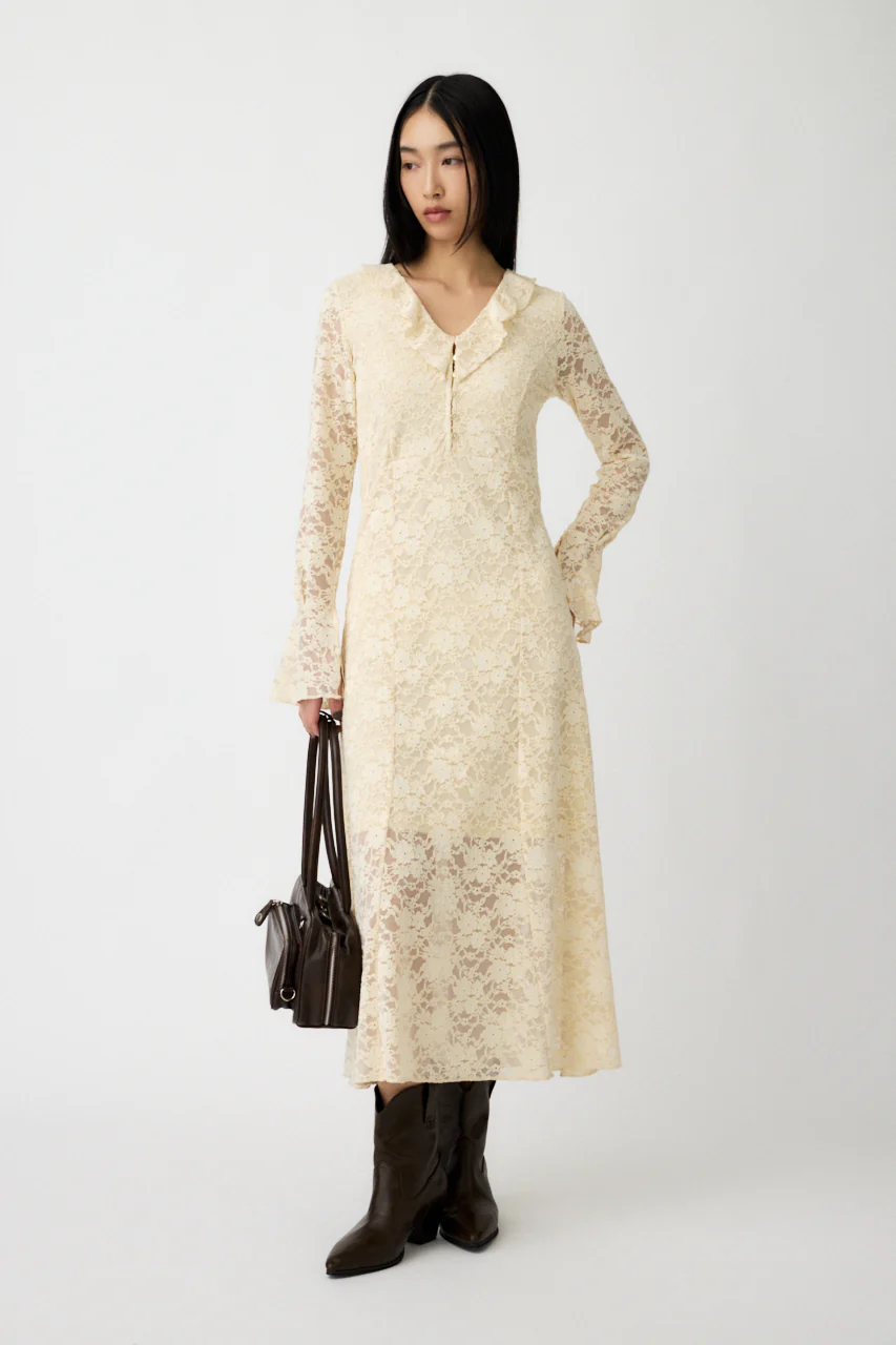 FLOCKY LACE DRESS - Image 6