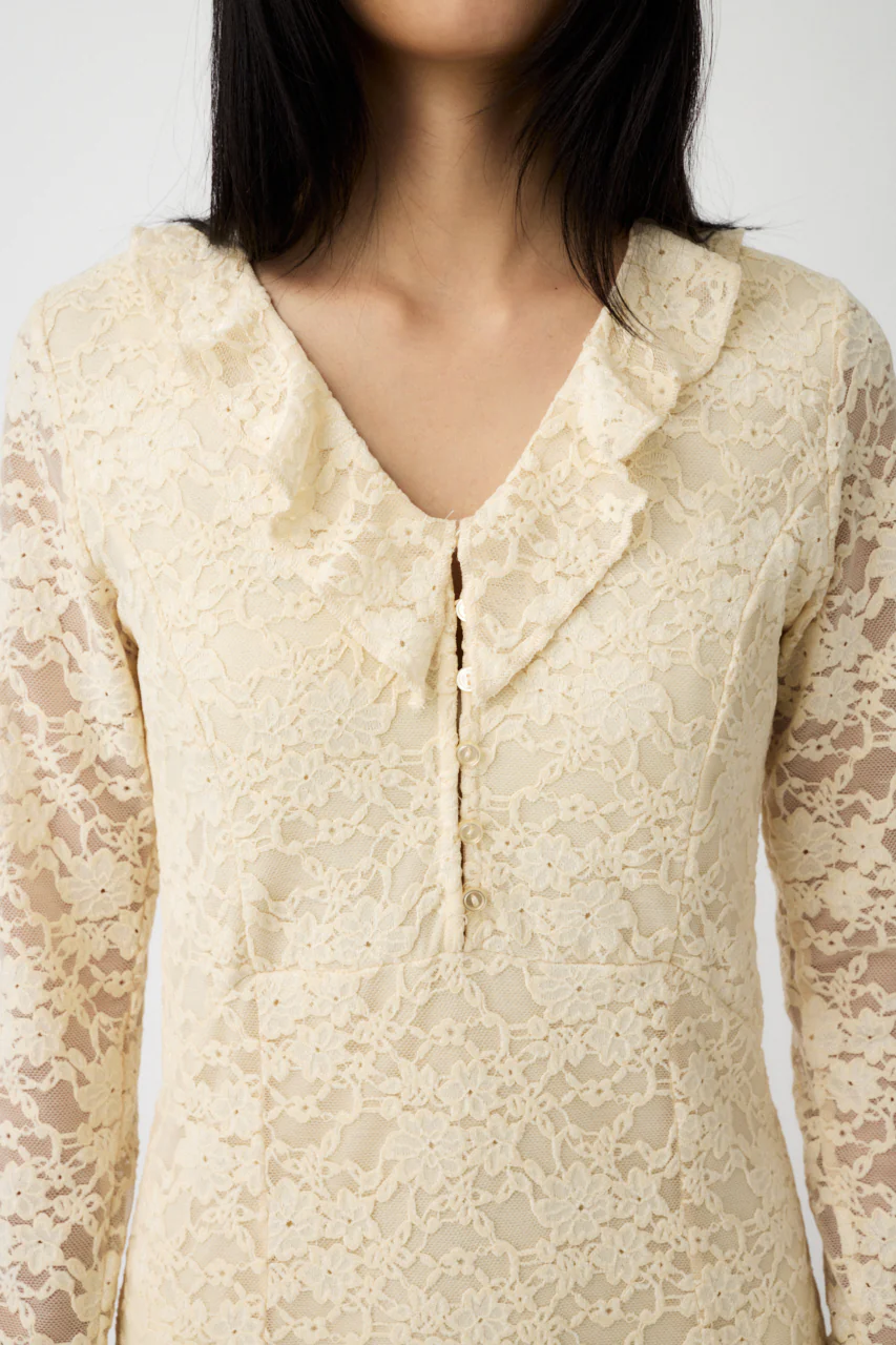 FLOCKY LACE DRESS - Image 7