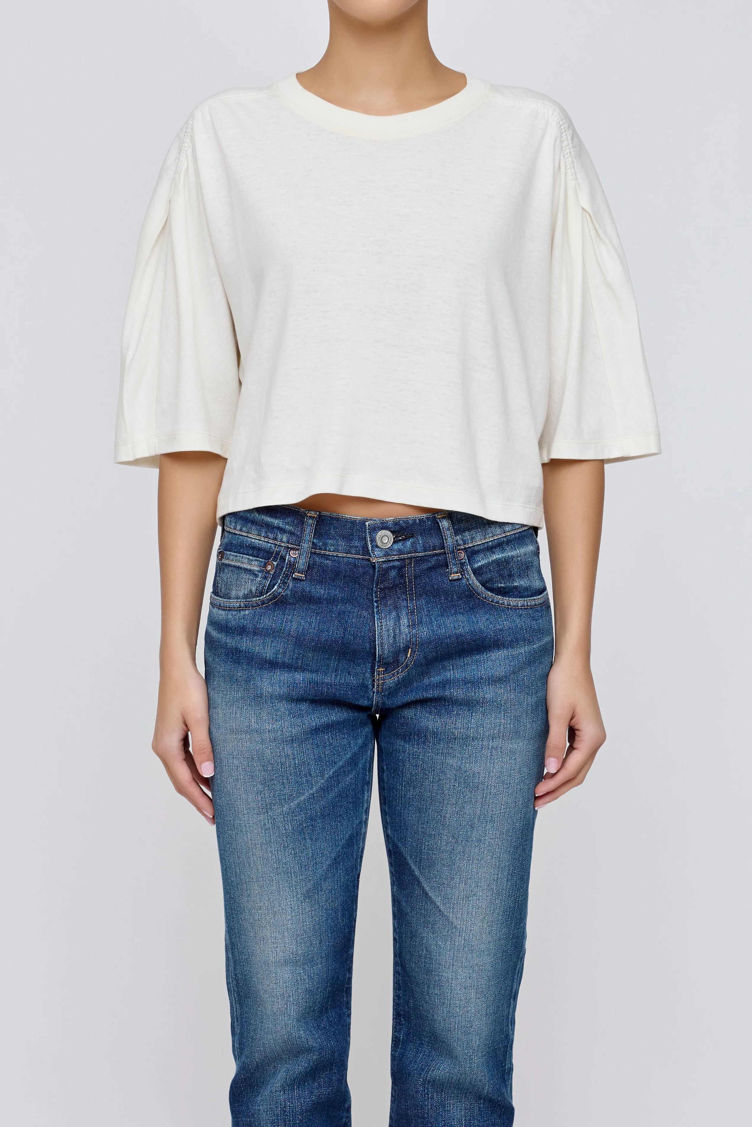 MV GATHER SLEEVE TEE