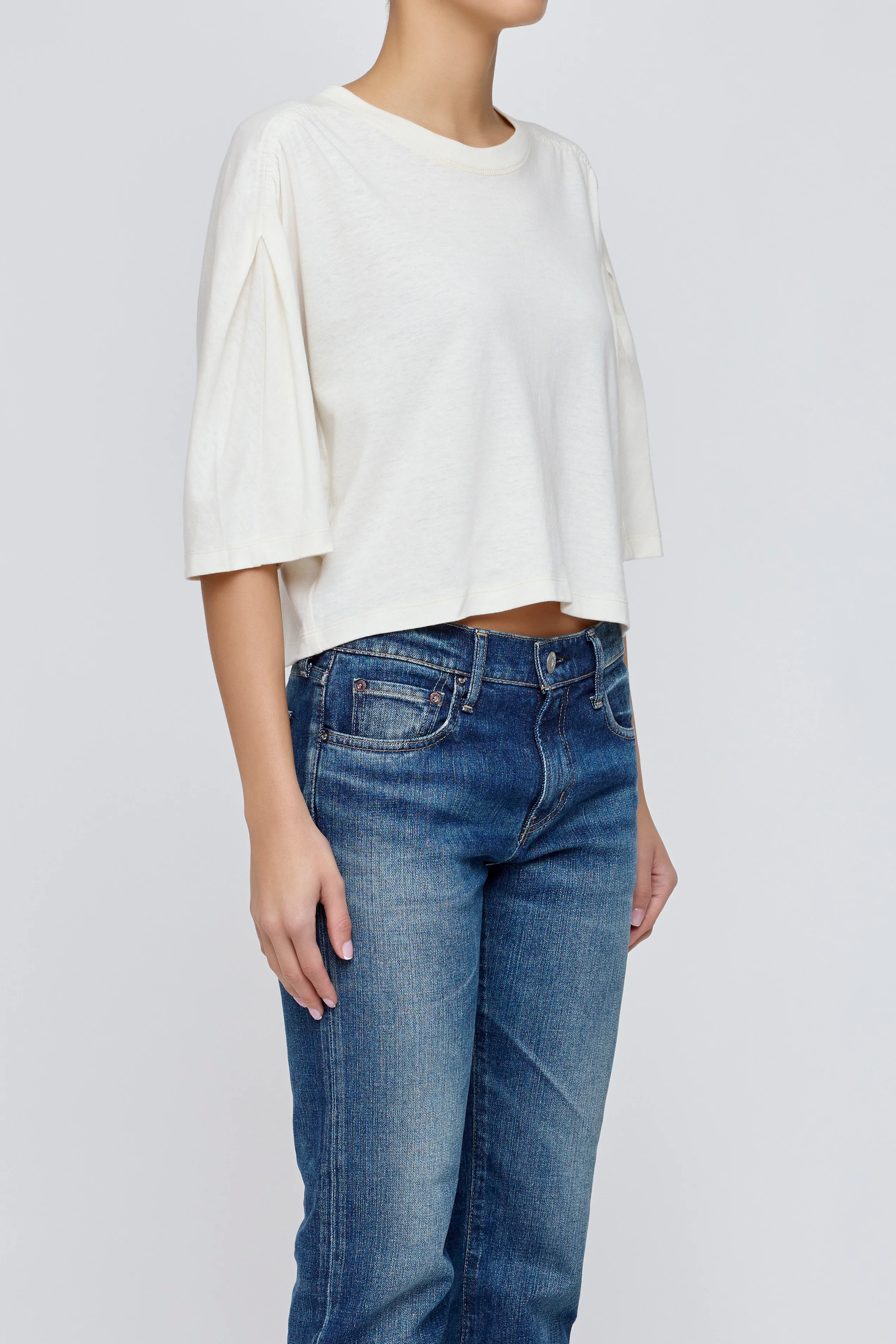 MV GATHER SLEEVE TEE - Image 4