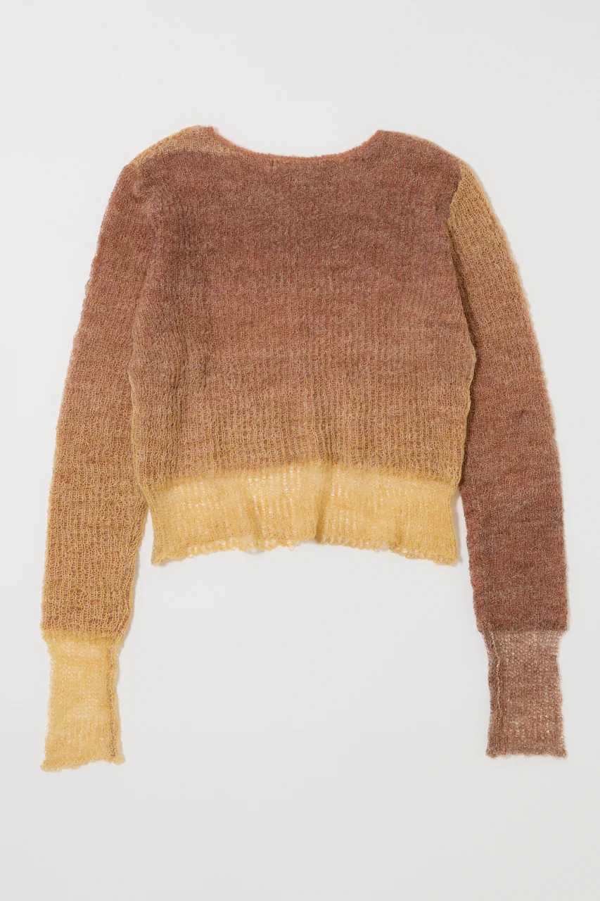 GRADATION CROPPED KNIT TOP - Image 3