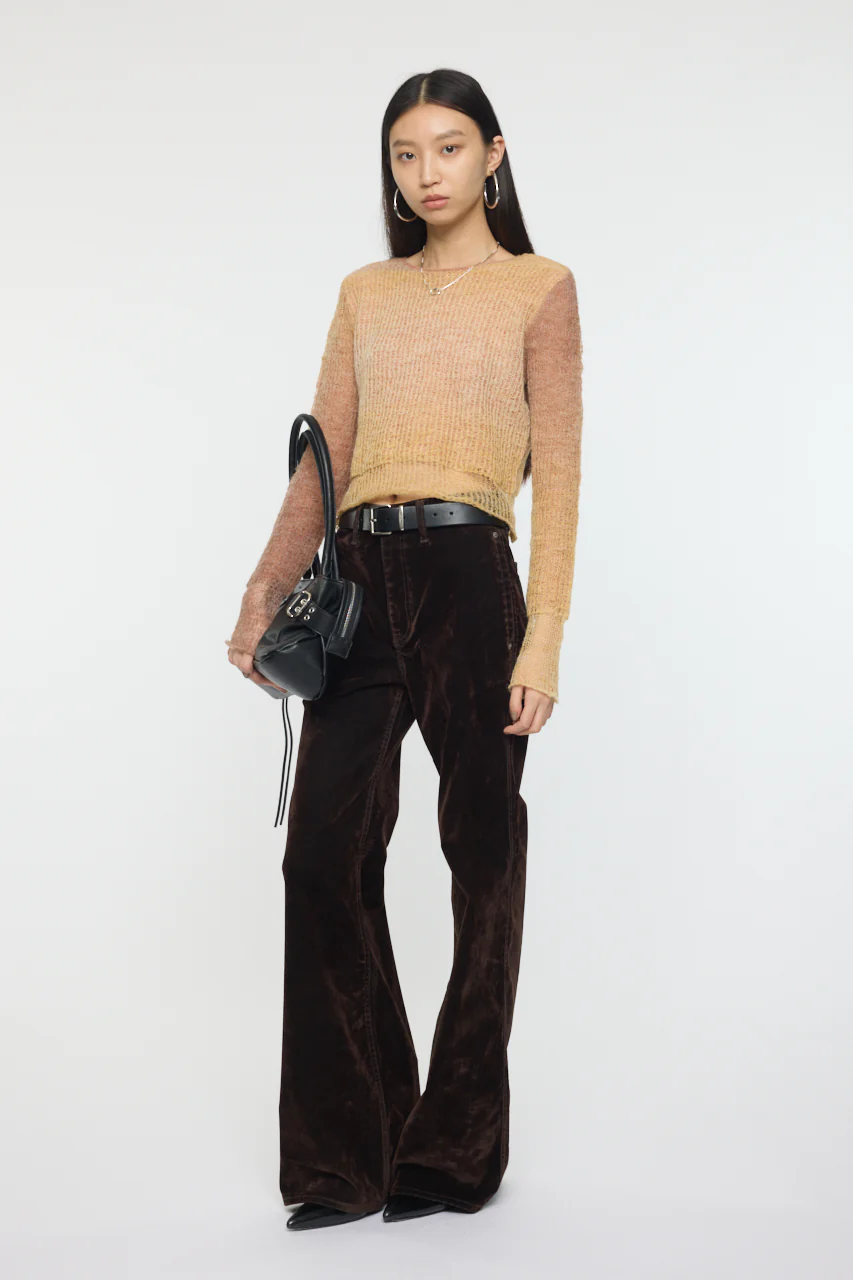 GRADATION CROPPED KNIT TOP - Image 7