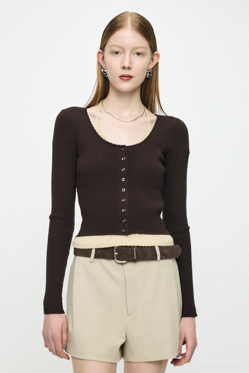 HALTER NECK DOUBLE KNIT TOP - Image 2