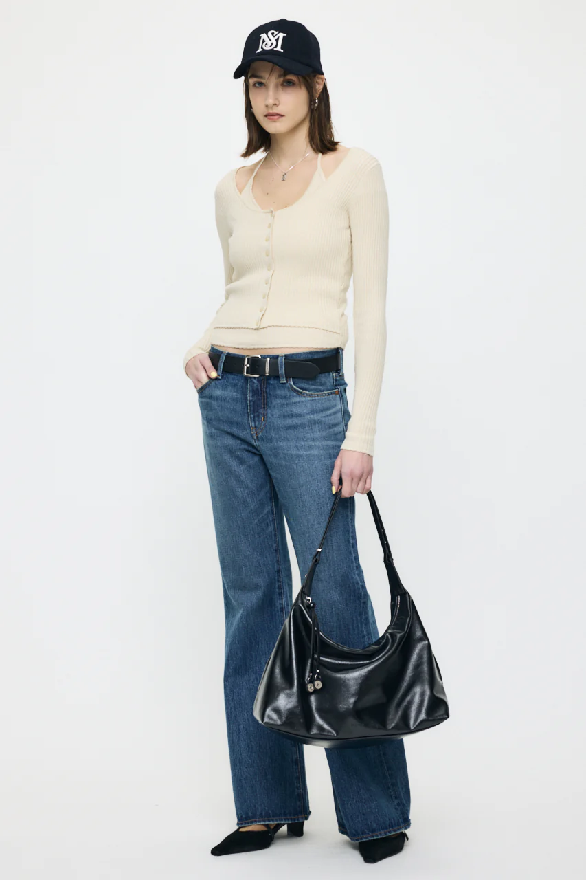 HALTER NECK DOUBLE KNIT TOP - Image 3